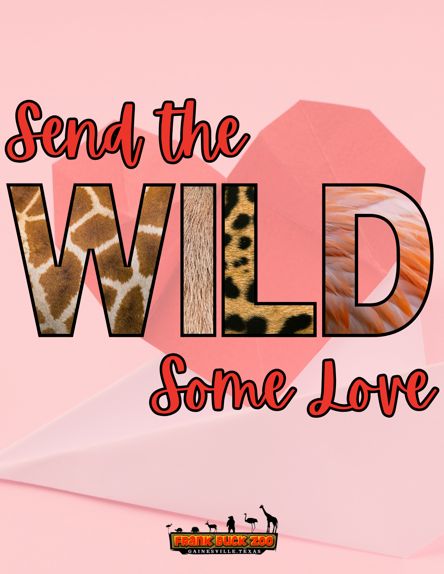 Advertisement for Frank Buck Zoo's "Send the Wild Some Love" campaign